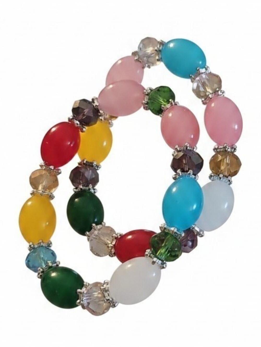 Sassified Boutique Glass Mulricolor Braclet.